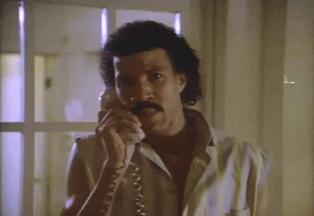 Lionel Richie singing hello